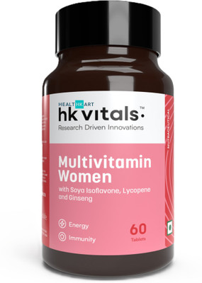 HEALTHKART HK Vitals Multivitamin for Women, With Zinc, Vitamin C, Multiminerals(60 No)