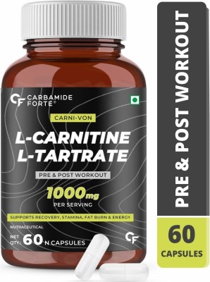 CARBAMIDE FORTE L-Carnitine L-Tartrate Supplement for Fat Loss with 1000mg for Men & Women(60 No)