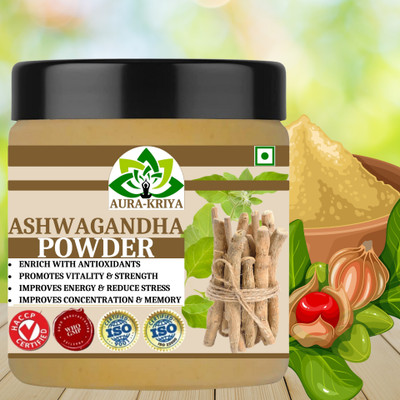 Aura Kriya Ashwagandha Powder | For Stress Relief | Improves Concentration & Memory(100 g)