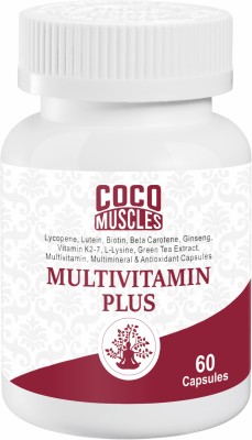 Coco Muscles Cocomuscles Multivitamin Plus With lycopene, Ginseng and Antioxidant(60 Capsules)