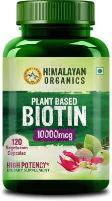 Himalayan Organics Plant Based Biotin 10000Mcg/Serve(120 No)