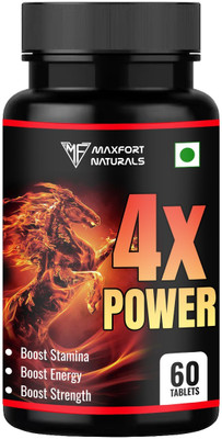 Maxfort natural Man 4X Power Nutrition Capsule for man for stamina and energy(60 Capsules)