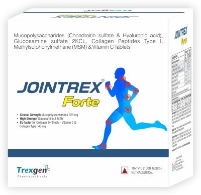 Trexgen JOINTREX-FORTE Joint & Cartilage Repair Complex (10 X 10 = 100 Tablets)(10 x 10 Tablets)