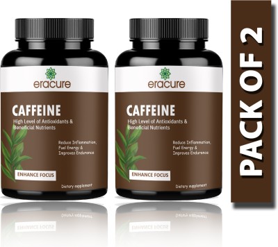 EraCure Caffeine 200mg Supports Focus, Energy, Endurance Tablets (S188)(120 Tablets)