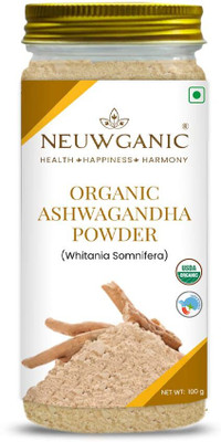 Neuwganic Organic Ashwagandha Powder (Root) - Important for Vitality & Strength Pack of 1(190 g)