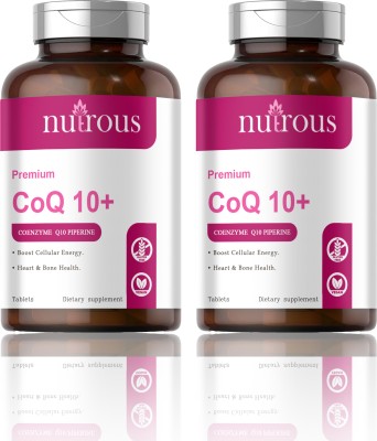 Nutrous 120mg Coenzyme Q10 Tablets with Piperine (G239)(120 Tablets)