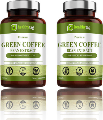Healthy Tag Green Coffee Bean Extract Weight Loss Tablets (S250)(2 x 60 Tablets)