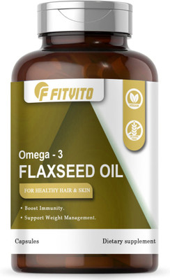 Fitvito Flaxseed extract Capsules Omega 3 (H149)(90 Capsules)