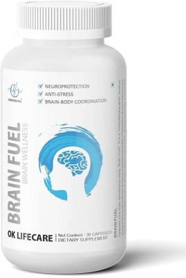 OK LIfe Care DIETARY SUPPLEMENT BRAIN FUEL HERBAL SUPLEMENT, BRAIN HEALTH SUPPORT(30 Capsules)
