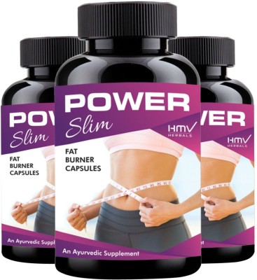 HMV Herbals Power Slim- Herbal Fat Burner(3 x 30 Capsules)