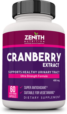 Zenith Nutrition Nutrition Cranberry - 800mg Lab tested(60 No)
