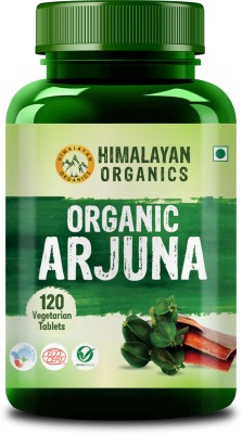 Himalayan Organics Organic Arjuna Tablets | Supports Heart Health | Manages Cholesterol Level(120 Tablets)