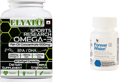 ELYATO omega 3 & forever i vision(2 x 30 No)