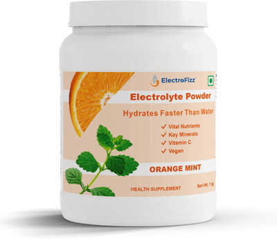 ElectroFizz Instant Energy Drink-Electrolytes,Vitamin C,Probiotics Orange Mint(1 kg)
