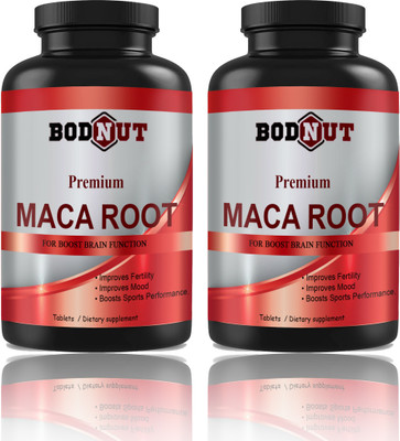 Bodnut Maca Root Tablets Enriched with Maca Root Extract (D256)(2 x 60 Tablets)