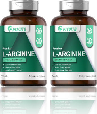 Fitvito L-Arginine 1000mg Tablets Per Serving (G254)(2 x 60 Tablets)