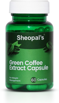 Sheopals Green Coffee Extract Capsules for Weight Loss & Detox Support for Men & Women(60 Capsules)