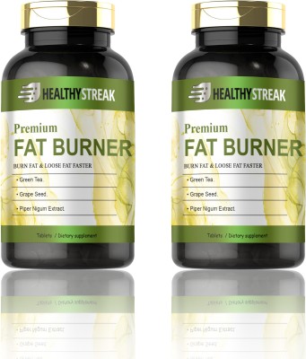 Healthy Streak Fat burner supplements/ Fat burner for Men&women Tablets (S241)(2 x 60 Tablets)