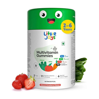 Little Joys Multivitamin Gummies for Kids 4-6 yrs | Strawberry Flavor(30 x 1 No)