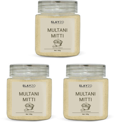 Slayzo Multani Mitti Powder 100g Each (Pack of 3) 300 g(300 g)