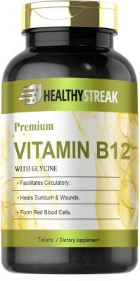 Healthy Streak Plant Based Vitamin B12 Tablets (D131)(60 Tablets)