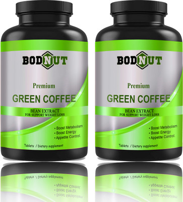 Bodnut Green Coffee Bean Extract Weight Loss Tablets (D250)(2 x 60 Tablets)