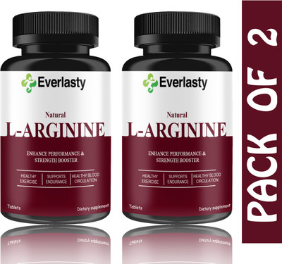 Everlasty L-Arginine 1000mg Tablets Per Serving (S207)(2 x 60 Tablets)