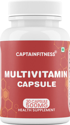 CaptainFitness Multivitamin Capsule |Vitamins &Minerals |Boosts Immunity & Overall Well Being(30 Capsules)