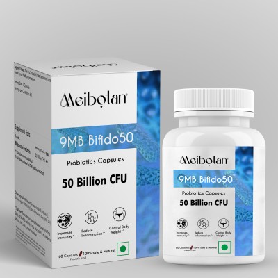 MEIBOTAN Probiotic bifido lactis 50 Billion CFU For Increases Immunity 60 Veg Capsule(60 Capsules)