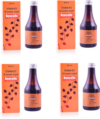 BEECOFIX multivitamin syrup for men women ( 200 X 4 ) 800 ML(4 x 200 ml)