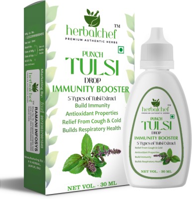 HerbalChef Panch Tulsi Drops Natural Immunity Booster(30 ml)