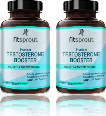 Fitsprout Testosterone Booster For Men, Testo Booster Power Support Tablets (G268)(2 x 60 Tablets)