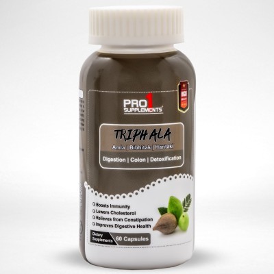 Pro1 Supplements Triphala |Easy Digestion, weight Loss and Clear Skin-60N(150 g)