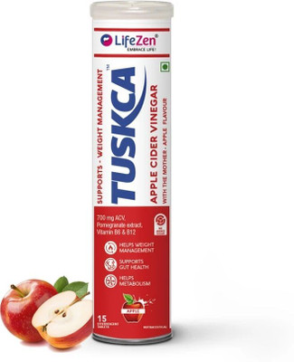 Lifezen Tuskca Apple Cider Vinegar Supports Weight Management - 15 Effervescent Tablets(15 Tablets)