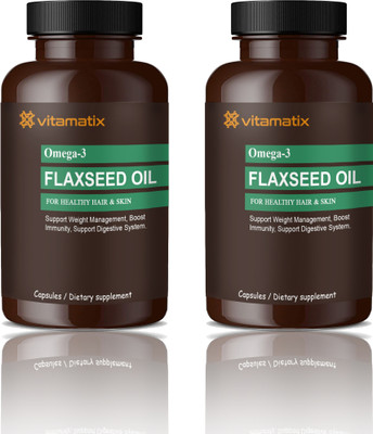 Vitamatix Flaxseed extract Capsules Omega 3 (H243)(2 x 60 Capsules)