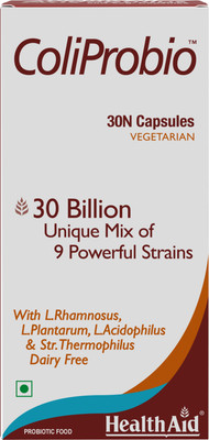 HealthAid Coliprobio 30 Vegetarian Capsules Support Immune System(30 Capsules)