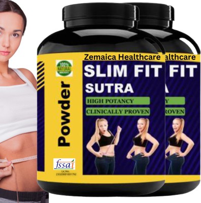 Zemaica Healthcare Slim Fit Sutra, Body Weight Control, Body Fat, Flavor Vanilla, Pack of 2(2 x 100 g)