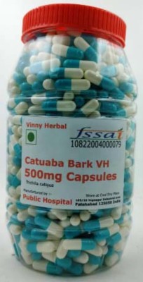 Vinny Herbal Catuaba Bark VH Herbal Supplement Capsules 1000 Caps Jar(1000 Capsules)