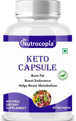 NUTROCOPIA Keto Nutrition Fat Burner Capsules for Natural Weight Management (60 Capsules)(60 Capsules)