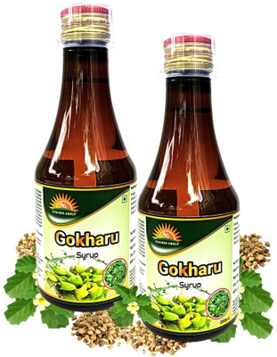Sunchan Group Gokharu Syrup Gokshura Gokhru Tribulus terrestris Gokharu Syrup 400 ML Pack of 2(2 x 200 ml)