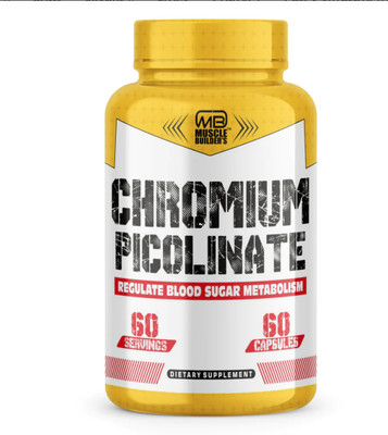 MB MUSCLE BUILDER'S Chromium Picolinate 400mcg For Lean Muscle Gaining And Maintain Glucose levels.(60 Capsules)