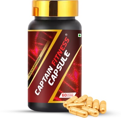 CaptainFitness CAPTAIN FITNESS CAPSULE | Health Supplement Stamina Booster(60 Capsules)