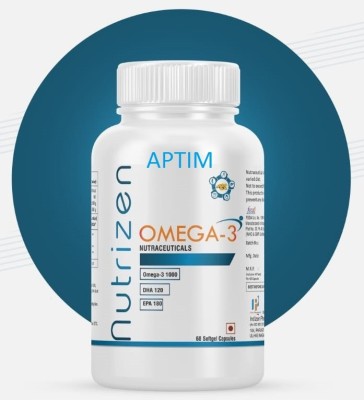 APTIM OMEGA 3 Fish Oil 1000Mg with 180Mg EPA & 120Mg DHA For Brain, Heart & Eye Health(60 Capsules)