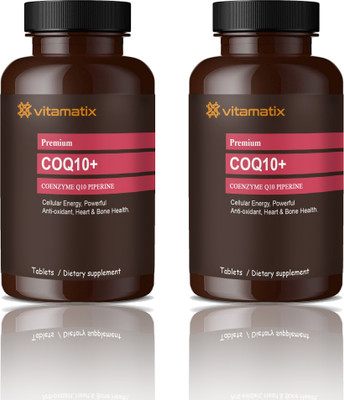 Vitamatix 120mg Coenzyme Q10 Tablets with Piperine (D239)(2 x 60 Tablets)