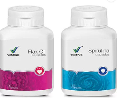 Vestige Flaxxs Oil & Spirulina (2 Items in the set)(300 g)