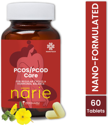 ZEROHARM Narie PCOS & PCOD - Hormonal Balance & Mood Support for Women(60 Tablets)