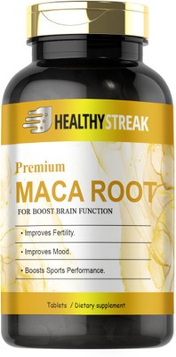 Healthy Streak Maca Root Tablets Enriched with Maca Root Extract (H115)(60 Tablets)