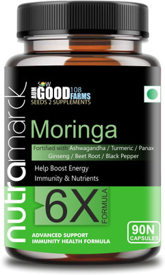 NUTRAMARCK Moringa 6X Capsules | Boosts Immunity & Energy(90 Capsules)