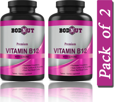 Bodnut Plant Based Vitamin B12 Tablets (H225)(2 x 60 Tablets)