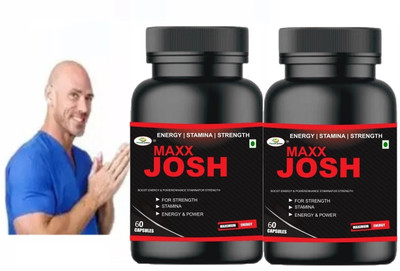 Fitness Prime Maxx Josh Supplement Tablets with Ashwagandha, Gokshura & Safed Musli(2 x 30 Capsules)